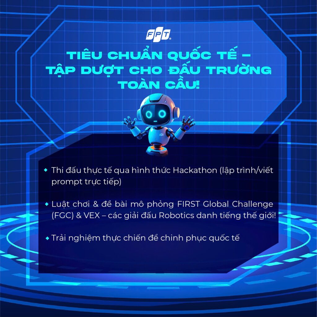 Giải AI và Robotics Phổ thông FPT tổ chức dành cho học sinh Tiểu học và THCS chính thức khởi động - FPT Education Giải AI và Robotics Phổ thông FPT tổ chức dành cho học sinh Tiểu học và THCS chính thức khởi động | FPT Schools